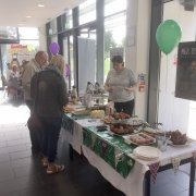 macmillian coffee morning at the grove theatre