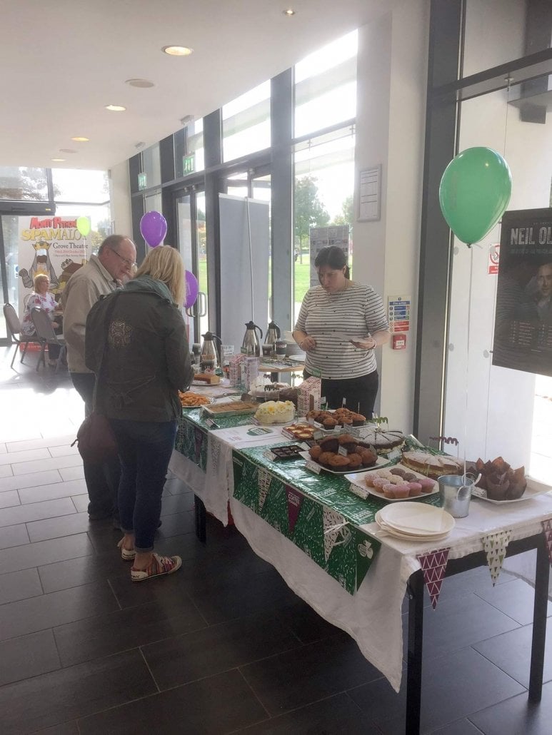 macmillian coffee morning at the grove theatre