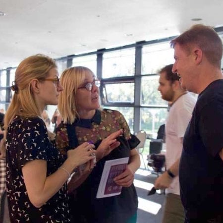 IMG_3019 Carolyn Lewis and Jackie Bean (director) of Impact and Darren from Average Joe