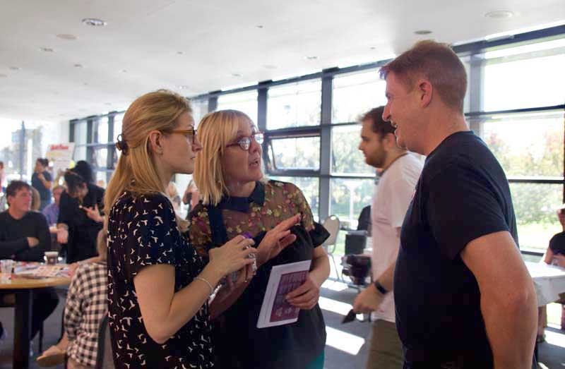 Carolyn Lewis and Jackie Bean (director) of Impact and Darren from Average Joe