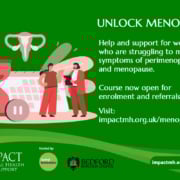 Image of two women discussing menopause