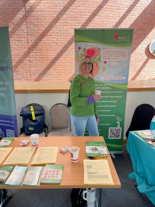 IMG_2462 Jackie Bean of Impact Mental Health at the Bedfordshire Police Vision event